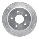 R1 98-05 Chevrolet S10 Front & Rear Drilled & Slotted Silver Brake Rotor Set