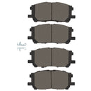 DFC 04-09 Toyota Highlander Hybrid Front 4000 Hybridynamic Brake Pads