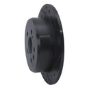 R1 94-95 Toyota Celica Rear Right Drilled & Slotted Black Brake Rotor