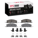 DFC 13-19 Ford Explorer Front Drilled & Slotted Geoperformance Rotors 5000 Advanced Pads w/Hardware