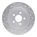 R1 95-03 Chrysler PT Cruiser Rear Right Drilled & Slotted Silver Brake Rotor