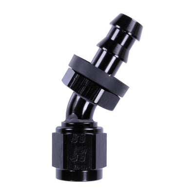 Russell 6AN Twist-Lok 30 Degree Hose End - Black
