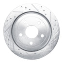 R1 11-25 Dodge Durango Rear Drilled & Slotted Silver Brake Rotor Set
