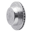 R1 00-08 Cadillac Escalade Front & Rear Drilled & Slotted Silver Brake Rotor Set