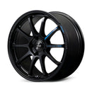 Gram Lights 57NR LIMITED II 18x8.5 +45 5-100 Semigloss Black Wheel w/ Black Cap/Stickers/Air Valve