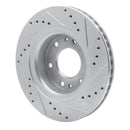 R1 06-09 Buick Rainier Front Left Drilled & Slotted Silver Brake Rotor
