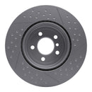 DFC 13-21 BMW 428i Rear GeoSPEC Coated Rotor - Dimpled and Slotted