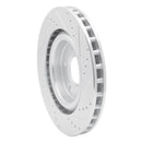 R1 05-13 Cadillac XLR Front Left Drilled & Slotted Silver Brake Rotor