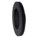 R1 10-17 Lexus CT200H Front Left Drilled & Slotted Black Brake Rotor