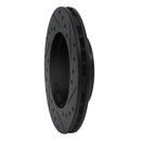 R1 86-89 Toyota Celica Front Right Drilled & Slotted Black Brake Rotor