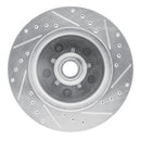 R1 85-92 Chevrolet Camaro Front Left Drilled & Slotted Silver Brake Rotor