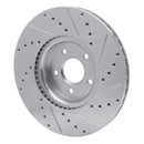 R1 04-19 Ford Escape Front Drilled & Slotted Silver Brake Rotor Set