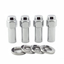 McGard Hex Lug Nut (X-Long Shank) M12X1.5 CTR Washer / 13/16 Hex / 2.27in. Length (4-Pack) - Chrome
