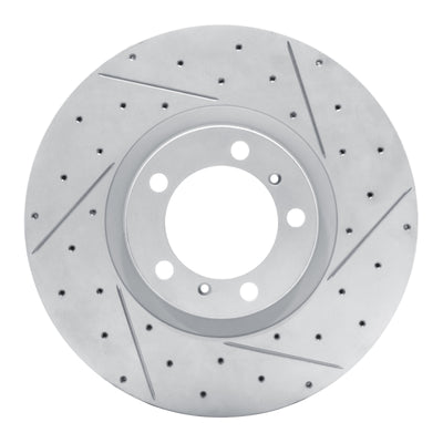 R1 10-24 Audi RS E-Tron Gt Right Front Drilled & Slotted Geo-Carbon Rotor