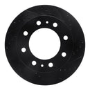 R1 19-25 Ram 3500 Rear Right Drilled & Slotted Black Brake Rotor