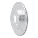 R1 93-97 Chevrolet Camaro Rear Right Drilled & Slotted Silver Brake Rotor