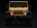 Raxiom 07-18 Jeep Wrangler JK Axial Series 7-In Dragon Eye LED Headlights- Blk Housing (Clear Lens)