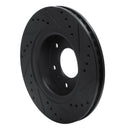 R1 06-09 Buick Rainier Front Left Drilled & Slotted Black Brake Rotor