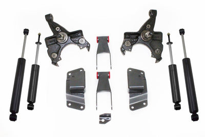 MaxTrac 88-91 GM C1500/2500 2WD Standard Cab 5/6 Lug 2in/4in Lowering Spindle Kit