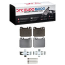 DFC 72-79 Mercedes-Benz 300SD Front Rotors with Euro 5000 Ceramic Brake Pads w/Hardware