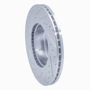 R1 06-13 BMW 330I Front Right Drilled & Slotted Silver Brake Rotor