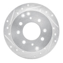 R1 99-06 Hyundai SONATA Rear Left Drilled & Slotted Silver Brake Rotor