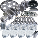 Eagle Chevy 350 1Pc 3.750in Crank 5.700in I-Beam Rod 4.030in Pistons 153 Tooth FP Balanced Assembly