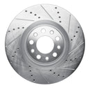 R1 17-25 Alfa Romeo Stelvio Front Drill & Slot Silver Rotors