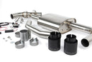 Dinan 17-24 Mini Cooper Clubman/Countryman S (F54/F60) Valved Axleback Exhaust - Black Tips
