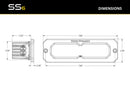 Diode Dynamics SS6 Sport Yellow Flood Flush ABL (pair) 3000K