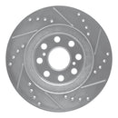 R1 00-05 Toyota MR2 Spyder Rear Left Drilled & Slotted Silver Brake Rotor
