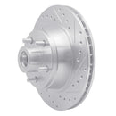 R1 76-81 Chrysler Newport Front Right Drilled & Slotted Silver Brake Rotor
