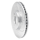R1 07-17 Nissan Sentra Front Drilled & Slotted Silver Brake Rotor Set