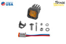 Diode Dynamics Stage Series C1 LED Pod - Yellow SAE Fog Standard ABL Each