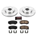 Power Stop 07-10 Hyundai Elantra Front & Rear Z23 Evolution Sport Brake Kit w/Calipers