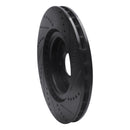 R1 04-11 Cadillac STS Front Left Drilled & Slotted Black Brake Rotor