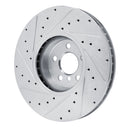 R1 16-26 Toyota GR Supra Front Drill & Slot Silver Rotors