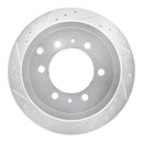 R1 93-97 Lexus LX450 Front & Rear Drilled & Slotted Silver Brake Rotor Set