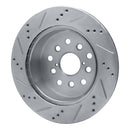 R1 01-06 Lexus LS430 Front & Rear Drilled & Slotted Silver Brake Rotor Set