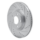 R1 07-15 Ford Edge Front Drilled & Slotted Silver Brake Rotor Set