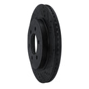 R1 18-21 Ford F-150 Front & Rear Drilled & Slotted Black Brake Rotor Set