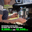 Rhino USA 6In Heavy Duty Drop Hitch - 2In (Silver)