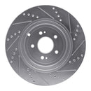 R1 10-24 Jaguar F-Type Front & Rear Drilled & Slotted Silver Brake Rotor Set