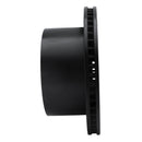 R1 00-02 Dodge Ram 2500 Rear Left Drilled & Slotted Black Brake Rotor