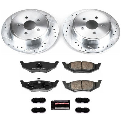 Power Stop 03-10 Chrysler PT Cruiser Rear Z23 Evolution Sport Brake Kit w/Calipers