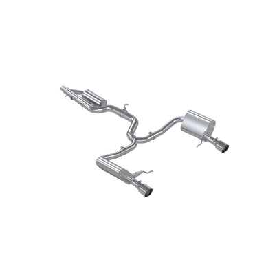 MBRP 17-19 VW Golf SportWagen/Alltrack 1.8T T304SS 3in Cat-Back 2.5in Dual Split Rear w/ SS Tips