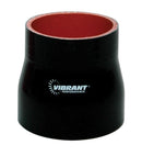 Vibrant 4 Ply Aramid Reducer Coupling 1.75in Inlet x 1.25 Outlet x 3in Length - Black