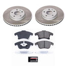 Power Stop 13-16 Ford Fusion Front and Rear Semi-Coated Rotor Kit