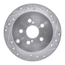 R1 00-10 Pontiac Vibe Front & Rear Drilled & Slotted Silver Brake Rotor Set