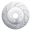 R1 19-25 Toyota Corolla Front & Rear Drilled & Slotted Silver Brake Rotor Set